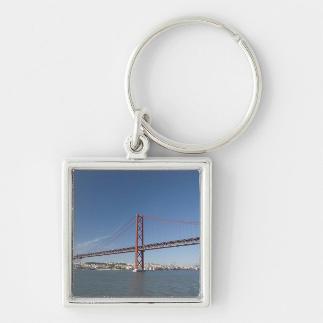 Europe, Portugal, Lisbon aka Lisboa). Ponte Keychain (Front)