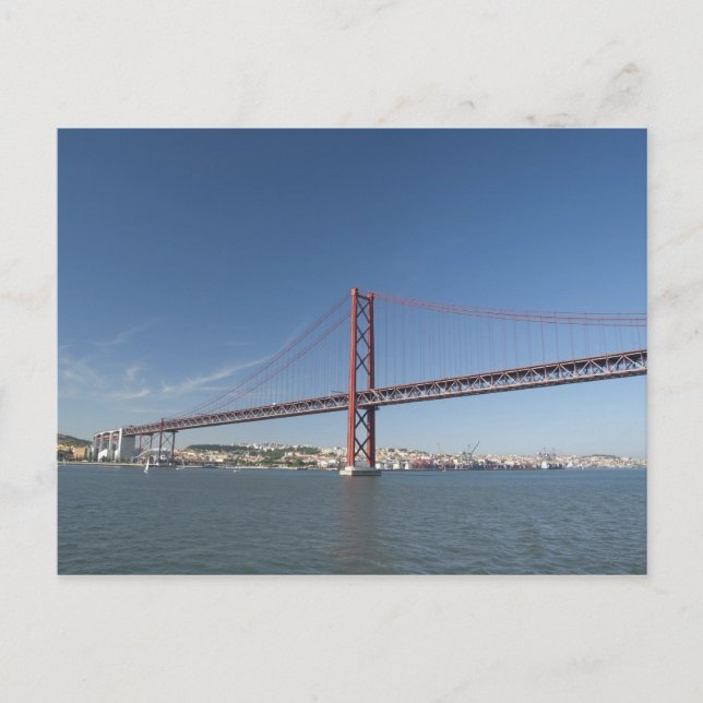 Europe, Portugal, Lisbon aka Lisboa). Ponte Postcard (Front)