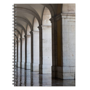 Europe, Portugal, Lisbon. Columns Of The Arcade Notebook