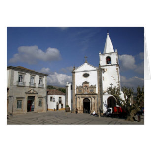 Europe, Portugal, Obidos. Santa Maria Church in