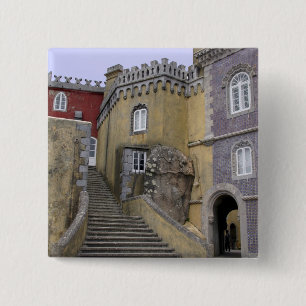 Europe, Portugal, Sintra. The Pena National 2 Inch Square Button