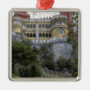 Europe, Portugal, Sintra. The Pena National 3 Metal Ornament
