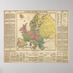Europe Religion Atlas Map Poster