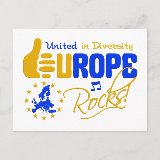 Europe Rocks! postcard (Front)