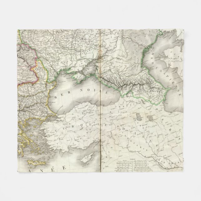 Europe Southeast Fleece Blanket (Front (Horizontal))