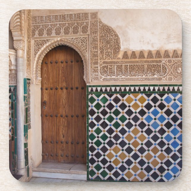 Europe, Spain, Andalusia, Granada, Alhambra Coaster (Front)