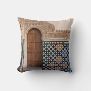 Europe, Spain, Andalusia, Granada, Alhambra Throw Pillow