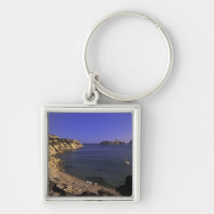 Europe, Spain, Balearics, Ibiza, Cala d'Hort Keychain