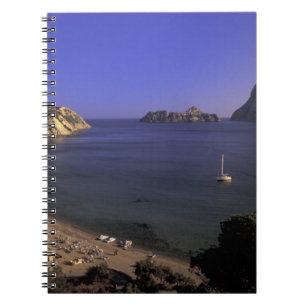 Europe, Spain, Balearics, Ibiza, Cala d'Hort Notebook