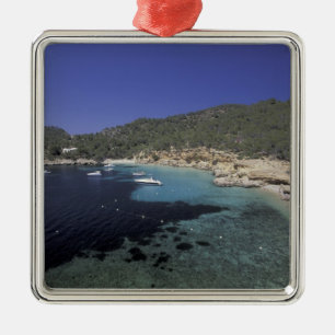 Europe, Spain, Balearics, Ibiza, Cala Salada. Metal Ornament