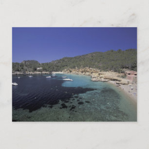 Europe, Spain, Balearics, Ibiza, Cala Salada. Postcard