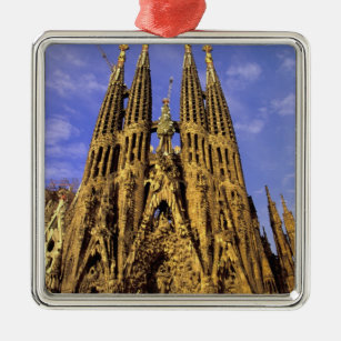 Europe, Spain, Barcelona, Sagrada Familia Metal Ornament