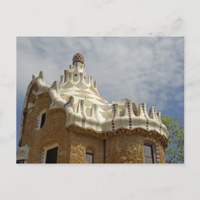 Europe, Spain, Catalunya, Barcelona. Park Guell, 2 Postcard (Front)