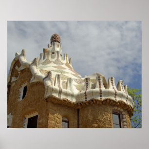 Europe, Spain, Catalunya, Barcelona. Park Guell, 2 Poster