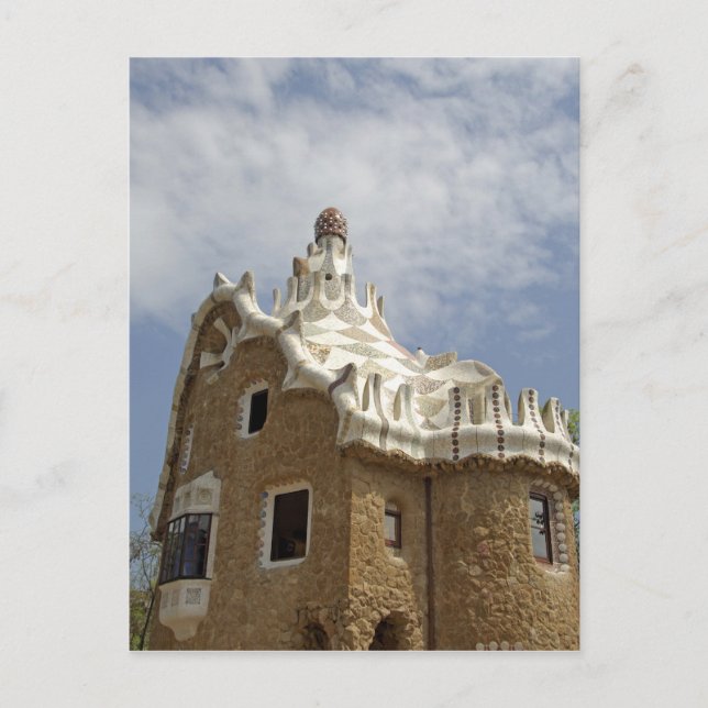Europe, Spain, Catalunya, Barcelona. Park Guell, Postcard (Front)
