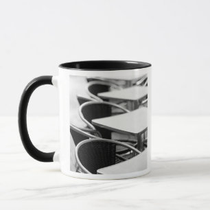 Europe, Spain, Mallorca. Cafe tables, Palma Mug