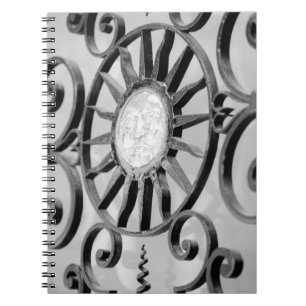 Europe, Spain, Mallorca. Gate detail, Palma Notebook