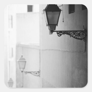 Europe, Spain, Mallorca. Streelights, Palma Square Sticker
