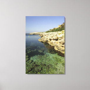 Europe, Spain, Minorca (aka Menorca), Binibeca. Canvas Print