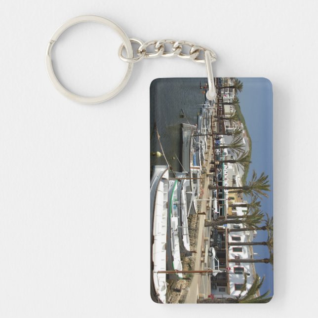 Europe, Spain, Minorca (aka Menorca). Fishing Keychain (Front)