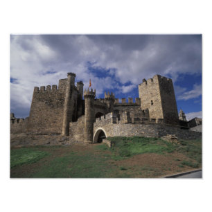 Europe, Spain, Ponferrada, Leon. Templer Photo Print