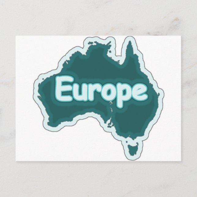 Europe? Stupid Funny Postcard (Front)