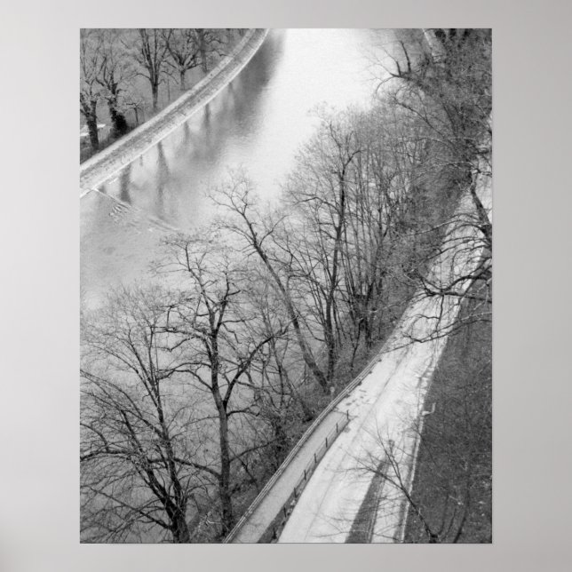 Europe, Switzerland, Bern. Overview of the Aare Poster (Front)