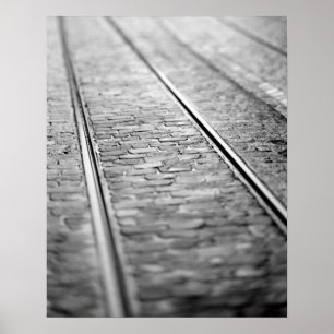 Europe, Switzerland, Bern. Tram tracks, 2 Poster