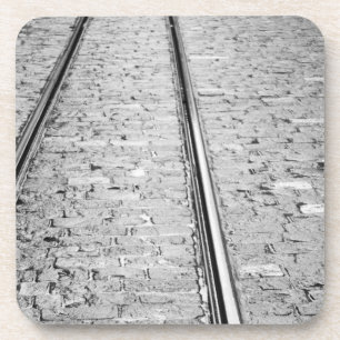 Europe, Switzerland, Bern. Tram tracks, Coaster