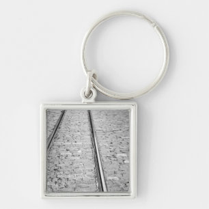 Europe, Switzerland, Bern. Tram tracks, Keychain