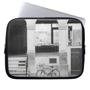 Europe, Switzerland, Berne. Kramgasse Building Laptop Sleeve