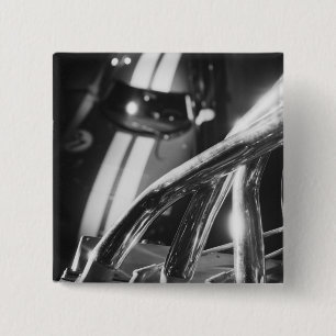 Europe, Switzerland, Geneva. Geneva Motor Show; 4 2 Inch Square Button