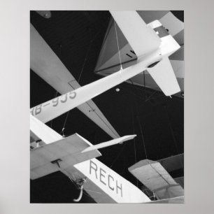Europe, Switzerland, Lucerne. Aerial glider Poster