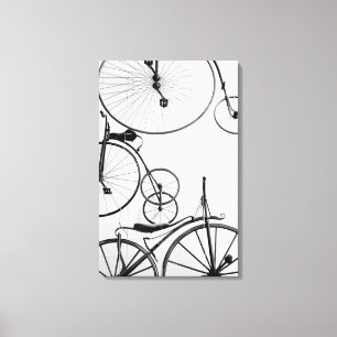 Europe, Switzerland, Lucerne. Bicycle display, Canvas Print