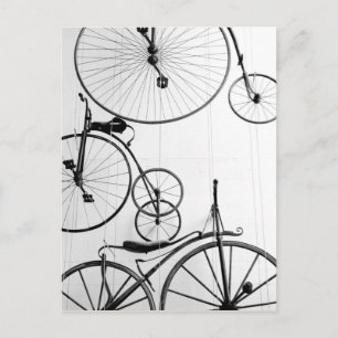 Europe, Switzerland, Lucerne. Bicycle display, Postcard