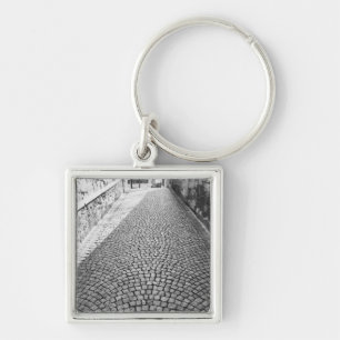 Europe, Switzerland, Zurich. Cobbled street, Keychain