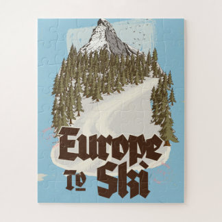 Europe To Ski Jigsaw Puzzle