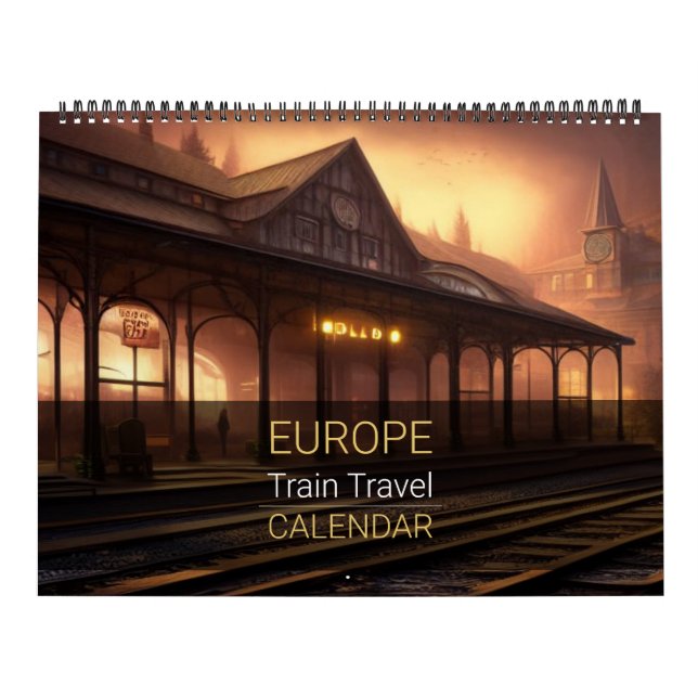 Europe Train Travel Calendar (Cover)
