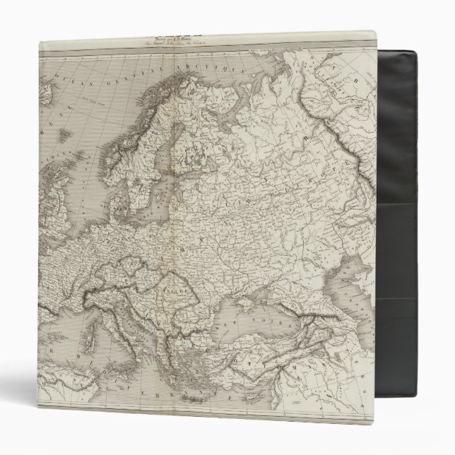 Europe uncolored map binder (Front/Inside)