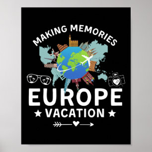 Europe Vacation 2025 Making Memories Family Holida Poster