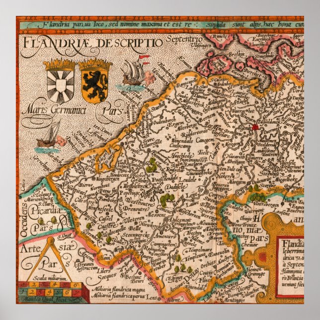 Europe Vintage Map Poster (Front)