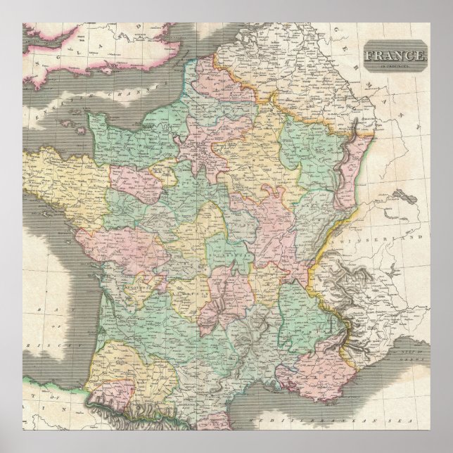 Europe Vintage Map Poster (Front)