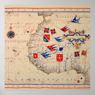 Europe Vintage Map Poster