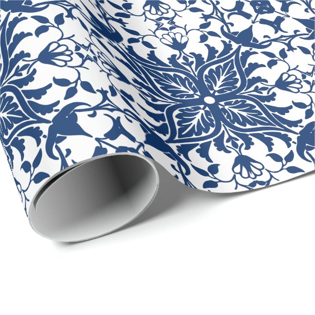 European Acanthus Leaves Tile Wrapping Paper (Roll Corner)