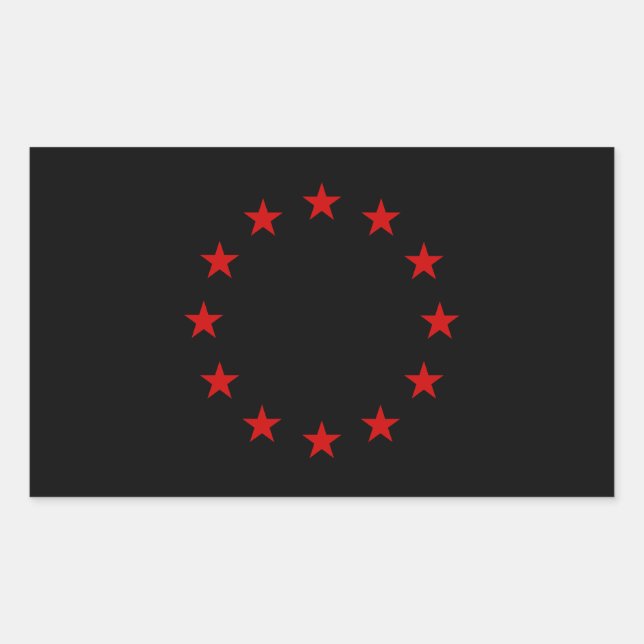 European Anarchist Flag Sticker (Front)