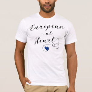 European at Heart, Europe, Europhile T-Shirt