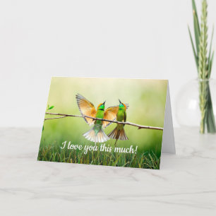 European Bee-Eater Colorful Bird Card