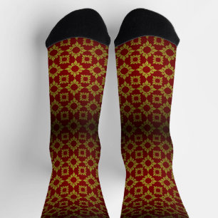 European court Baroque style floral pattern Socks