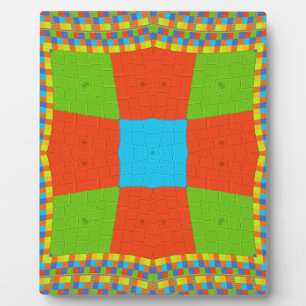 European ethnic tribal pattern plaque