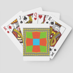 European ethnic tribal pattern playing cards